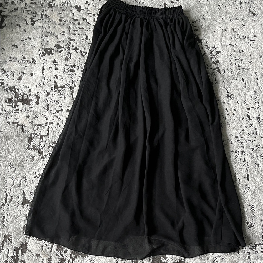 Elegant Black Maxi Skirt